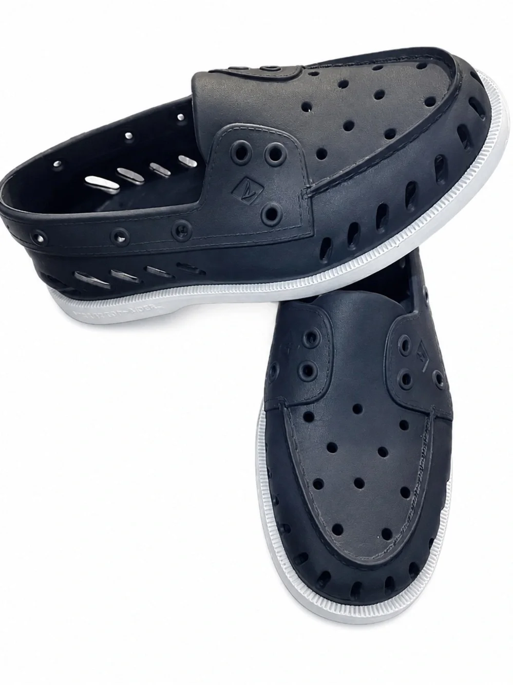 Sperry Perforated Slip-On Shoes | Navy | Unisex | Size: M5, W7 | Waterproof